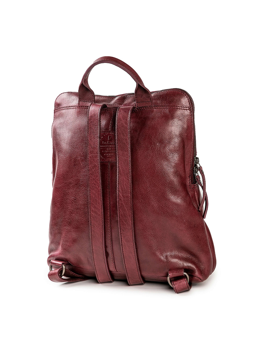 Рюкзак Dr.Koffer из натуральной кожи бордовый