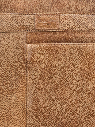 Сумка через плечо Dr. Koffer из натуральной кожи коричневая