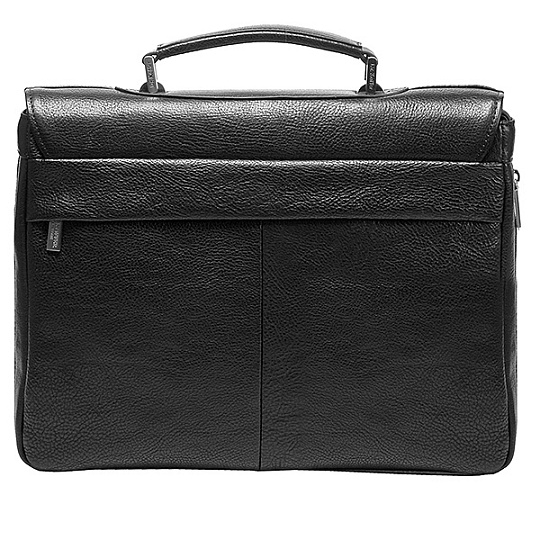 Портфель Dr.Koffer из натуральной кожи черный