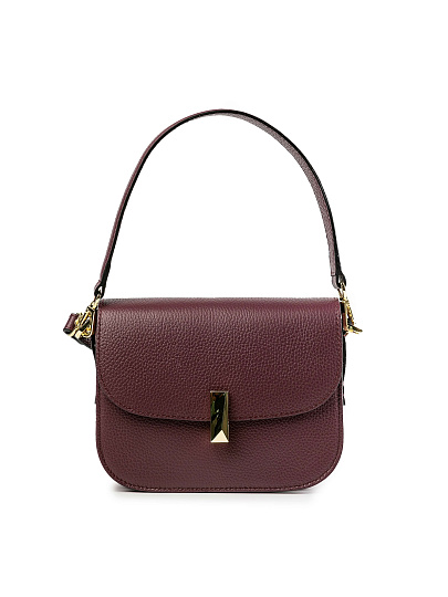 Женская сумка Dr.Koffer из натуральной кожи бордовая