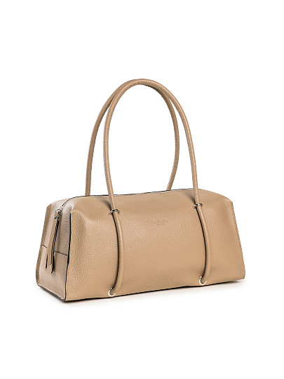 Женская сумка Dr. Koffer из натуральной кожи бежевая