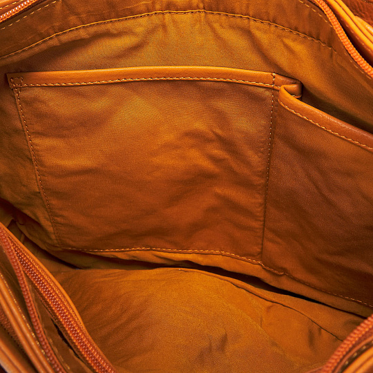 Женская сумка Dr.Koffer из натуральной кожи желтая