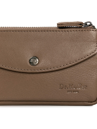 Портмоне Dr.Koffer из натуральной кожи бежевое