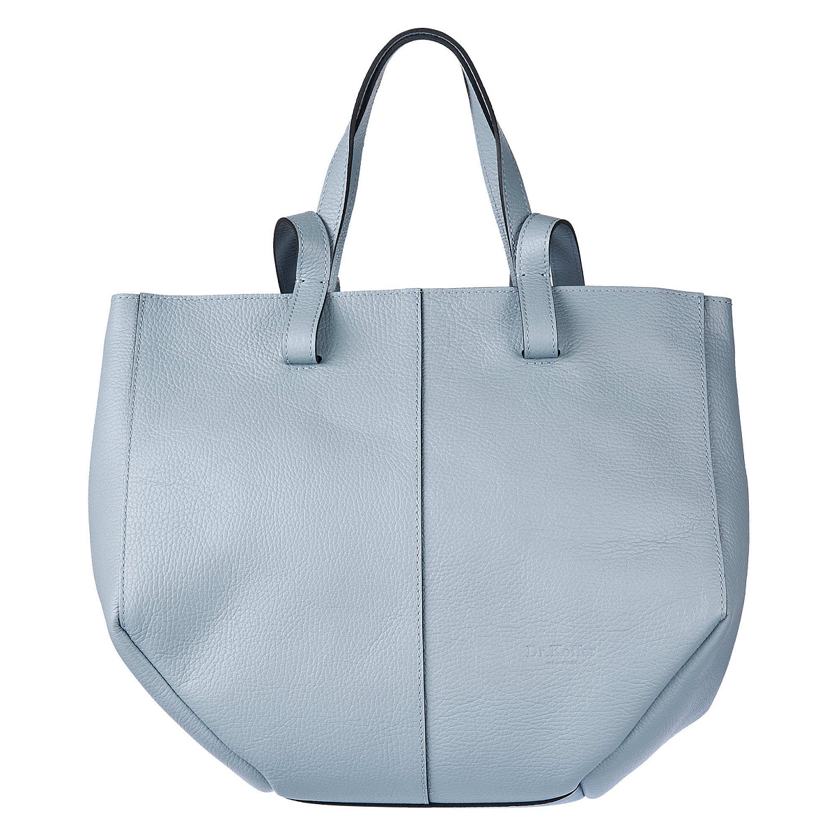 Женская сумка Dr. Koffer из натуральной кожи голубая