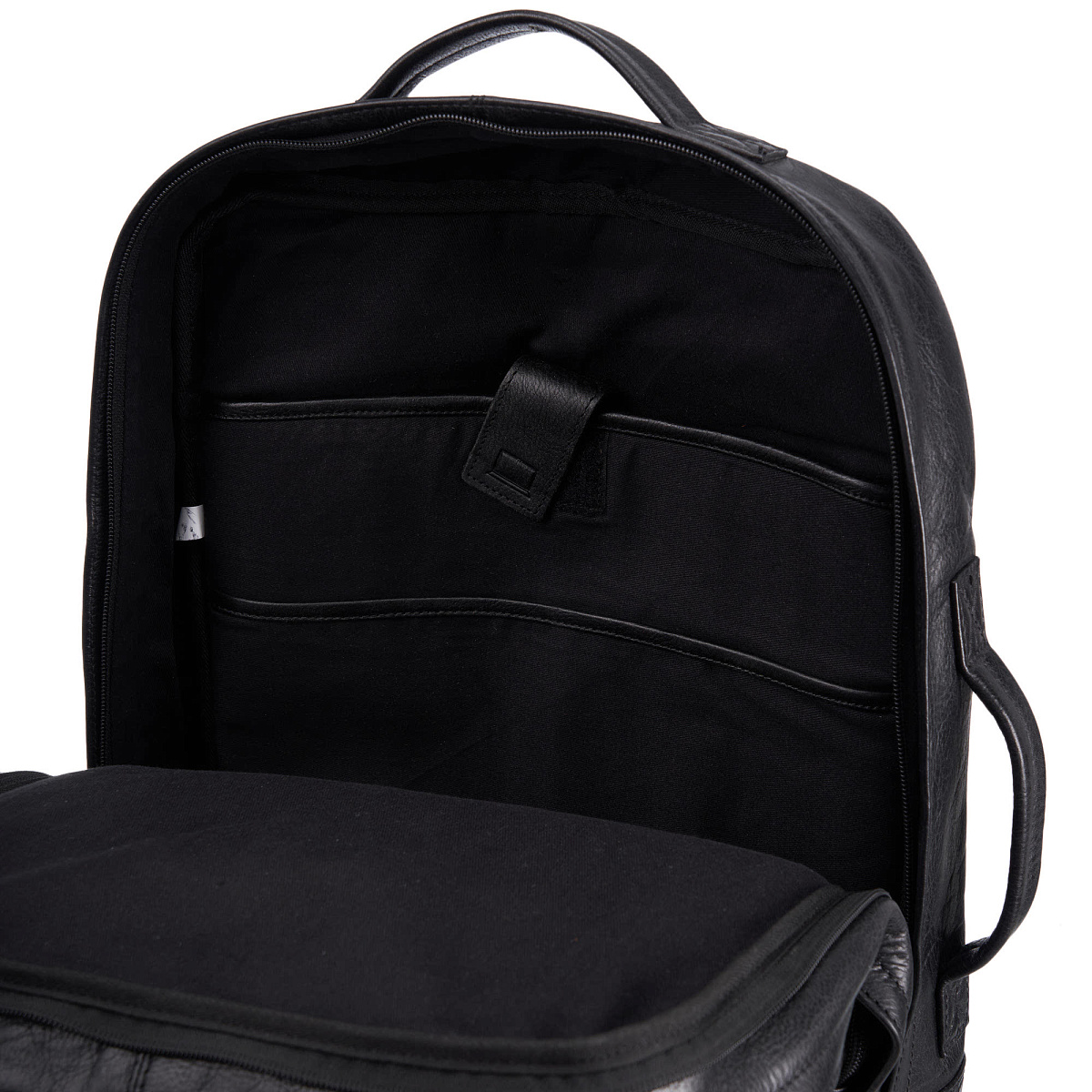 Рюкзак Dr.Koffer из натуральной кожи черный