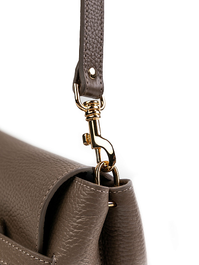 Женская сумка Dr.Koffer из натуральной кожи бежевая