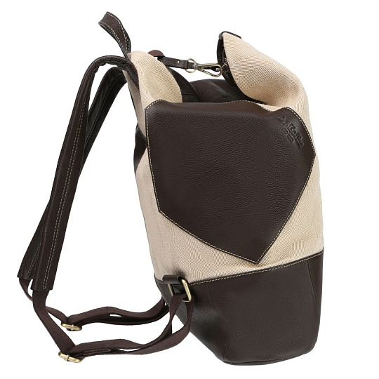 Рюкзак Dr.Koffer из натуральной кожи бежевый