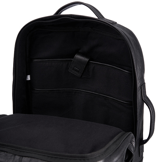 Рюкзак Dr.Koffer из натуральной кожи черный