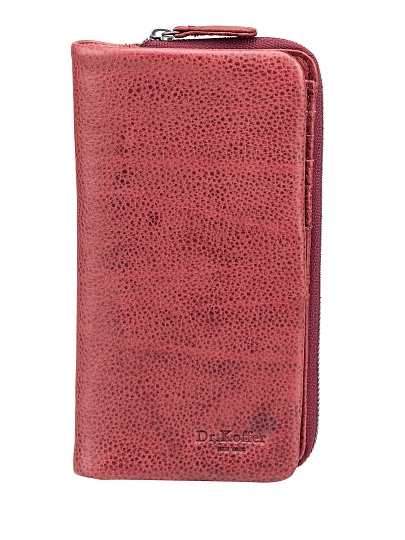 Кошелек Dr.Koffer из натуральной кожи бордовый