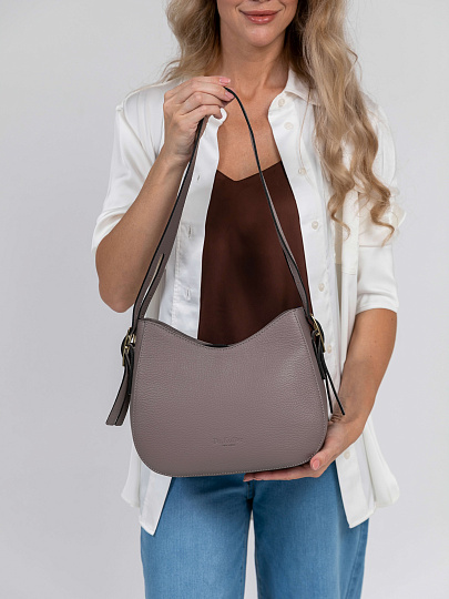 Женская сумка Dr.Koffer из натуральной кожи пыльная роза