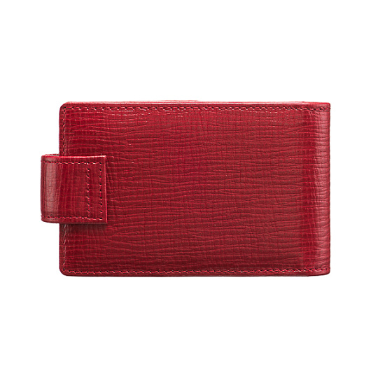 Визитница Dr.Koffer из натуральной кожи красная