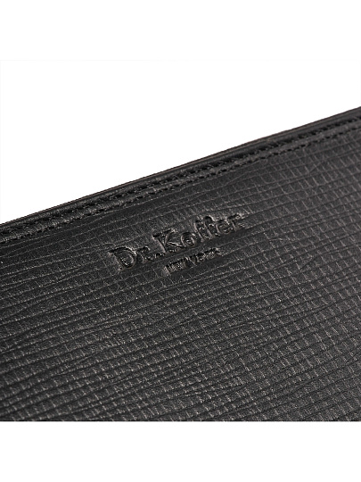 Портмоне Dr.Koffer из натуральной кожи черное