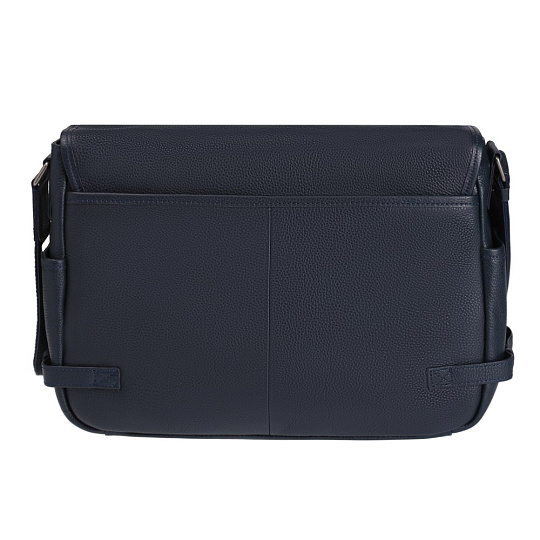 Деловая сумка Dr.Koffer из натуральной кожи синяя