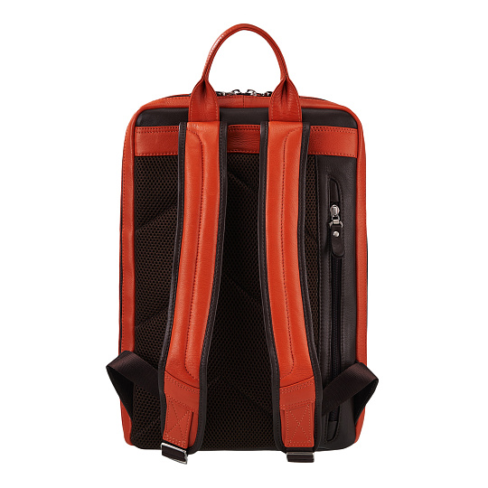 Рюкзак Dr.Koffer из натуральной кожи оранжевый