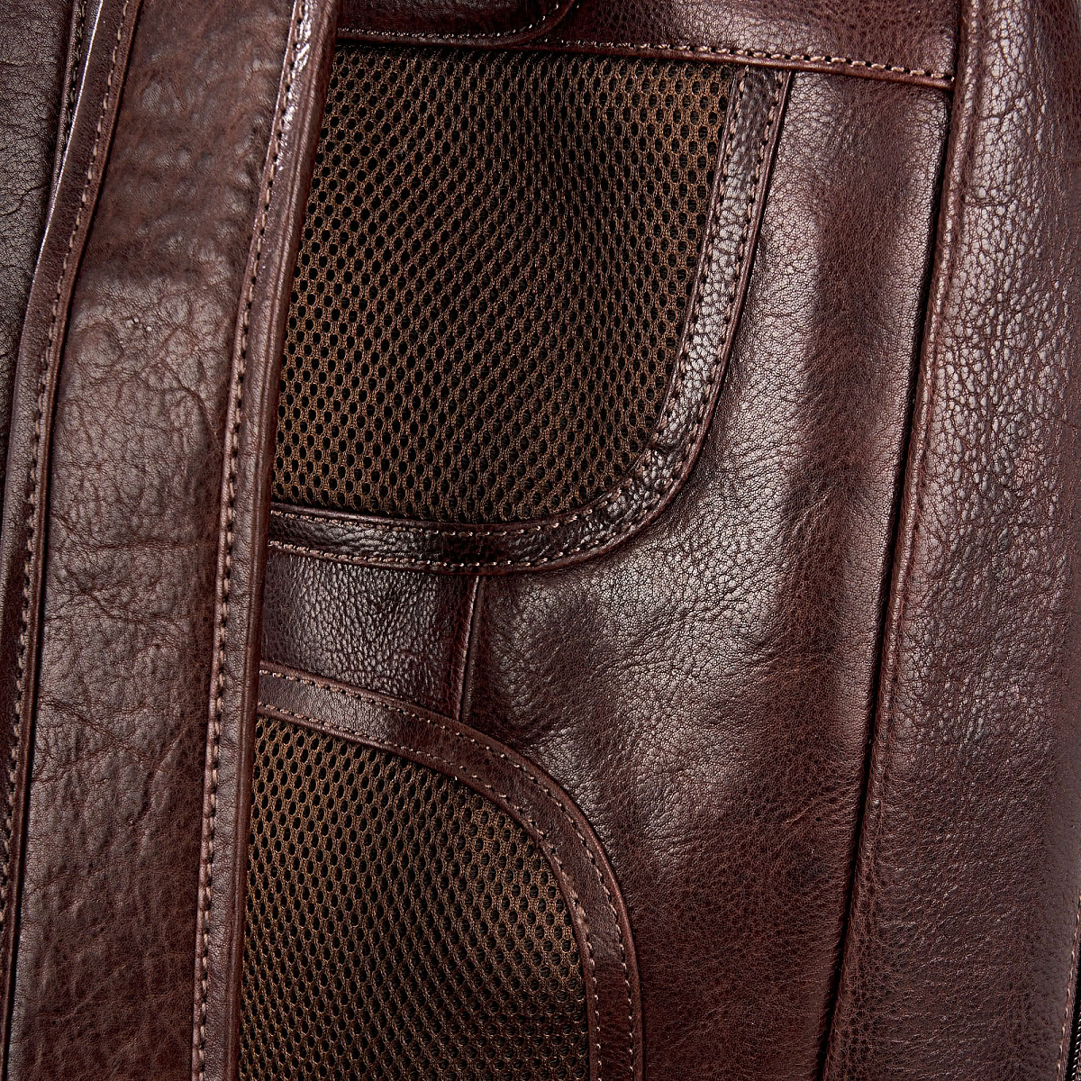 Рюкзак Dr.Koffer из натуральной кожи темно-коричневый