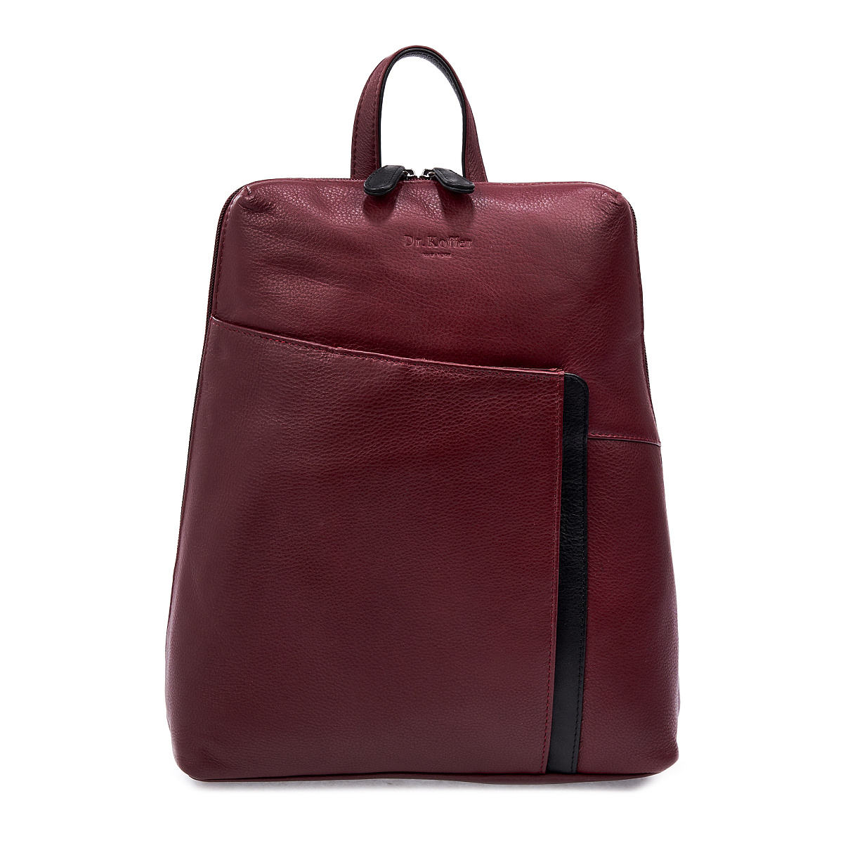 Рюкзак Dr.Koffer из натуральной кожи бордовый