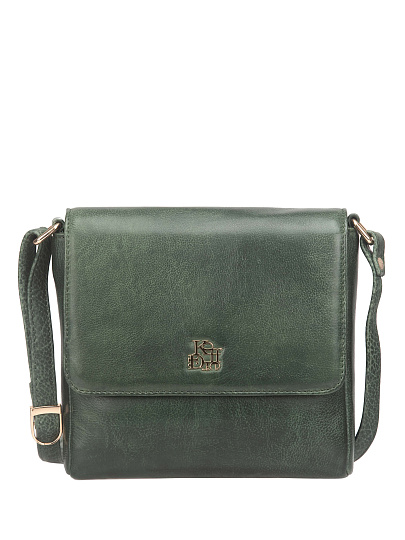 Женская сумка Dr. Koffer из натуральной кожи зеленая