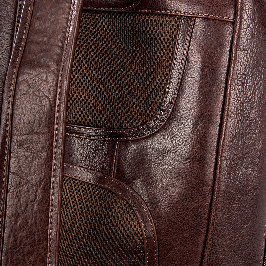 Рюкзак Dr.Koffer из натуральной кожи темно-коричневый