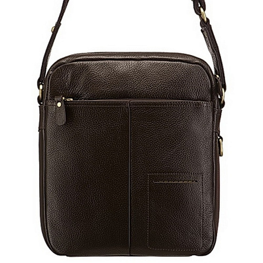 Сумка через плечо Dr.Koffer из натуральной кожи коричневая