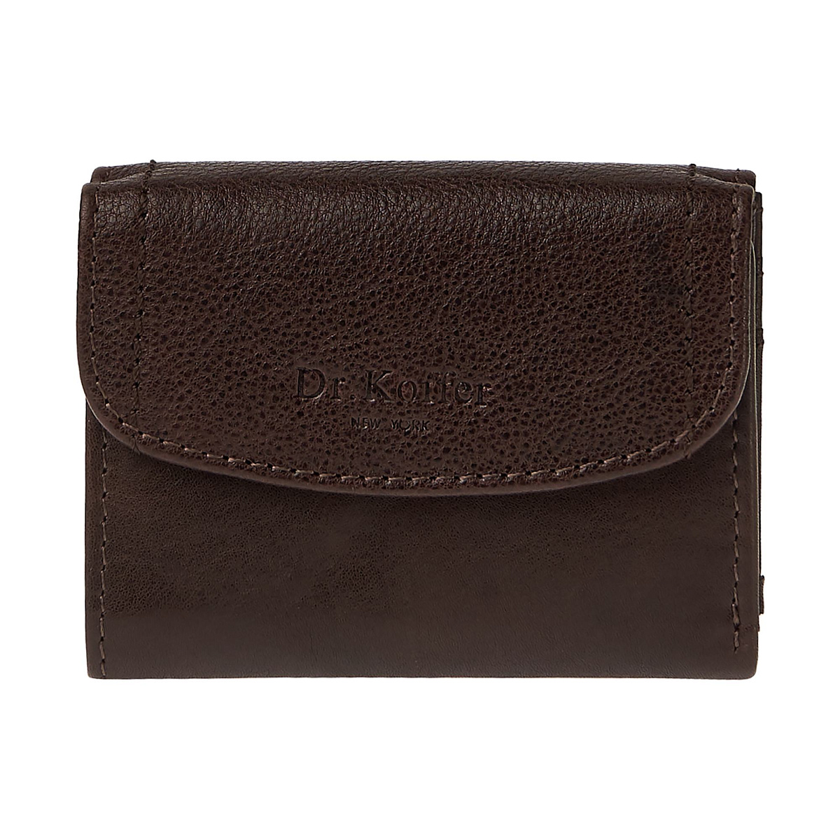 Портмоне Dr.Koffer из натуральной кожи коричневое
