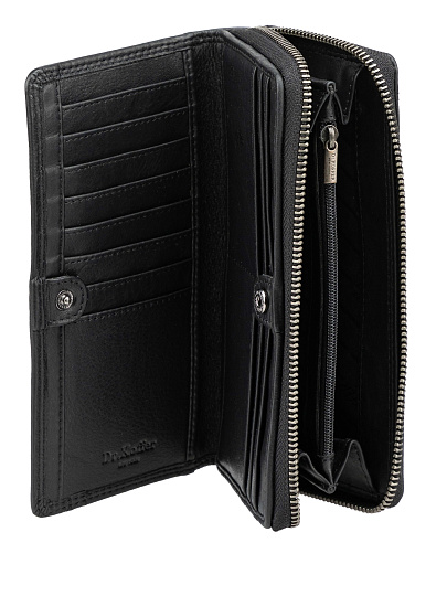 Кошелек Dr.Koffer из натуральной кожи черный