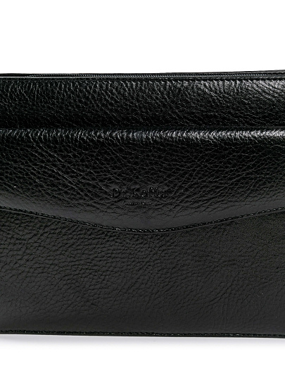 Сумка барсетка из натуральной кожи Dr. Koffer черная