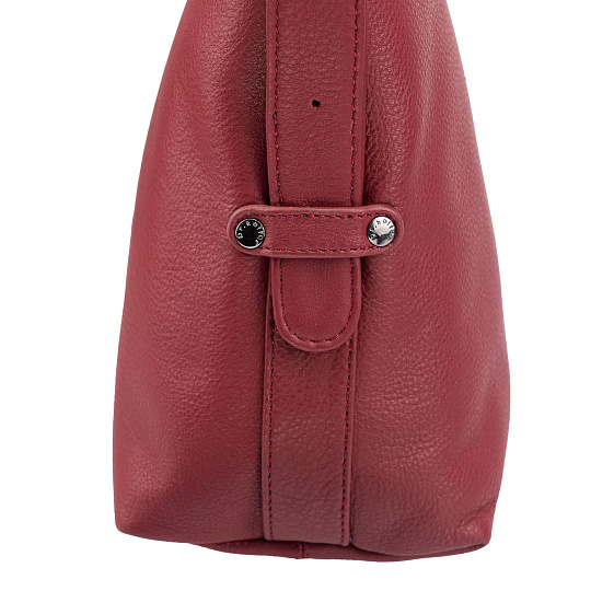 Женская сумка Dr.Koffer из натуральной кожи бордовая