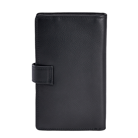 Портмоне Dr.Koffer из натуральной кожи черное