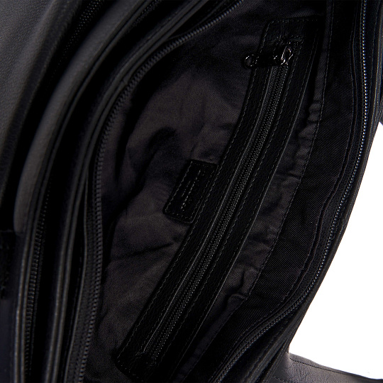 Женская сумка Dr.Koffer из натуральной кожи чёрная