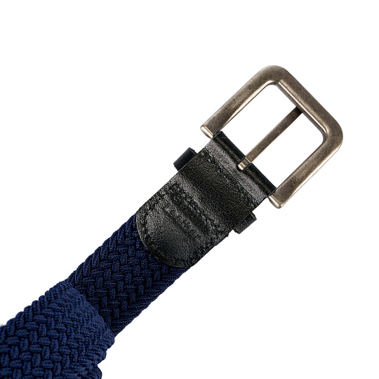 Ремень Dr.Koffer из натуральной кожи и текстиля синий
