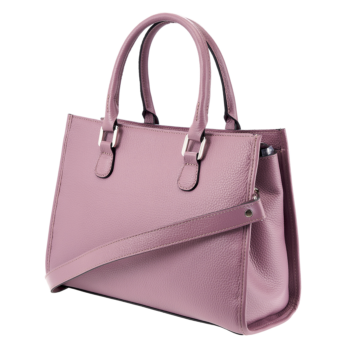 Женская сумка Dr. Koffer из натуральной кожи розовая