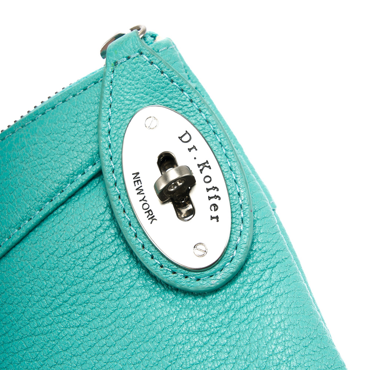 Сумка через плечо Dr.Koffer из натуральной кожи зеленая