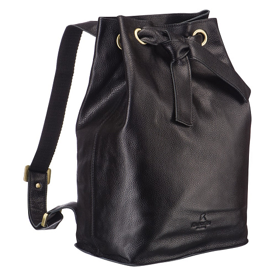 Рюкзак Dr.Koffer из натуральной кожи черный