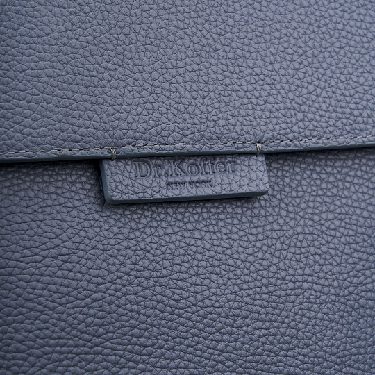 Рюкзак Dr. Koffer из натуральной кожи голубой