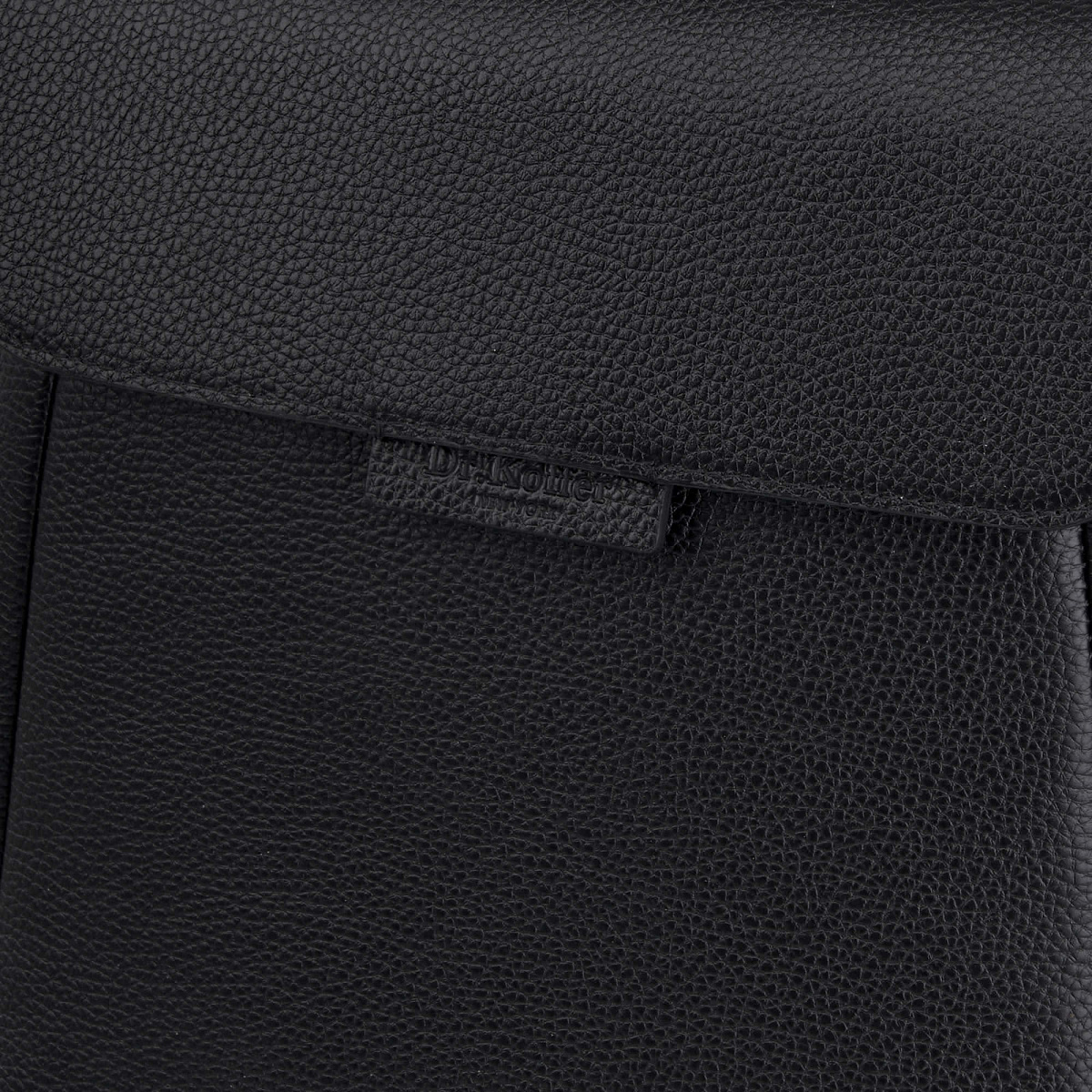 Рюкзак Dr. Koffer из натуральной кожи черный