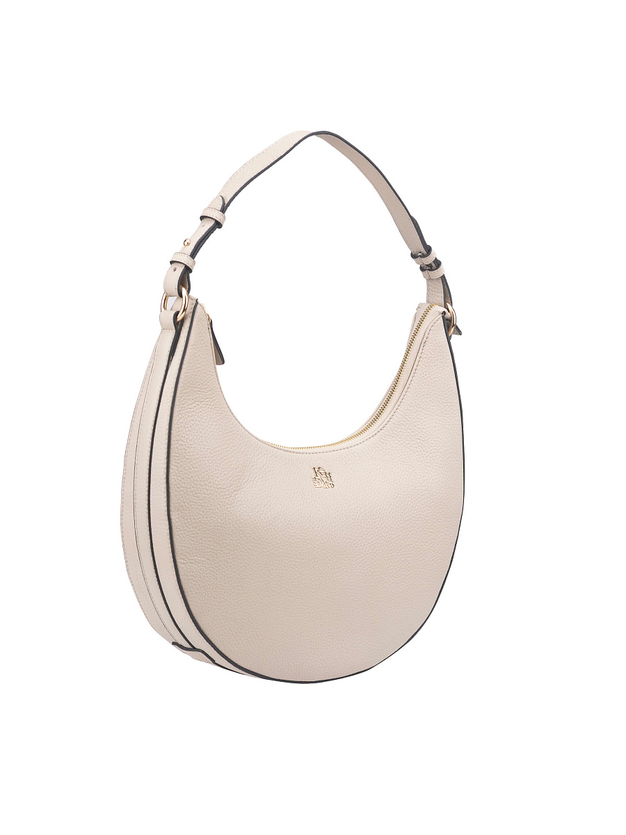 Женская сумка Dr. Koffer из натуральной кожи бежевая