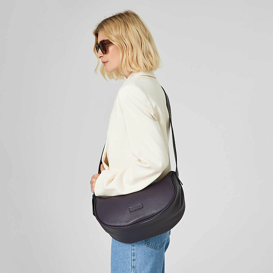 Женская сумка Dr. Koffer из натуральной кожи фиолетовая