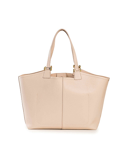 Женская сумка Dr. Koffer из натуральной кожи бежевая