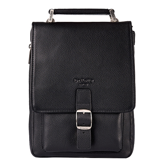 Сумка планшет Dr.Koffer из натуральной кожи черный