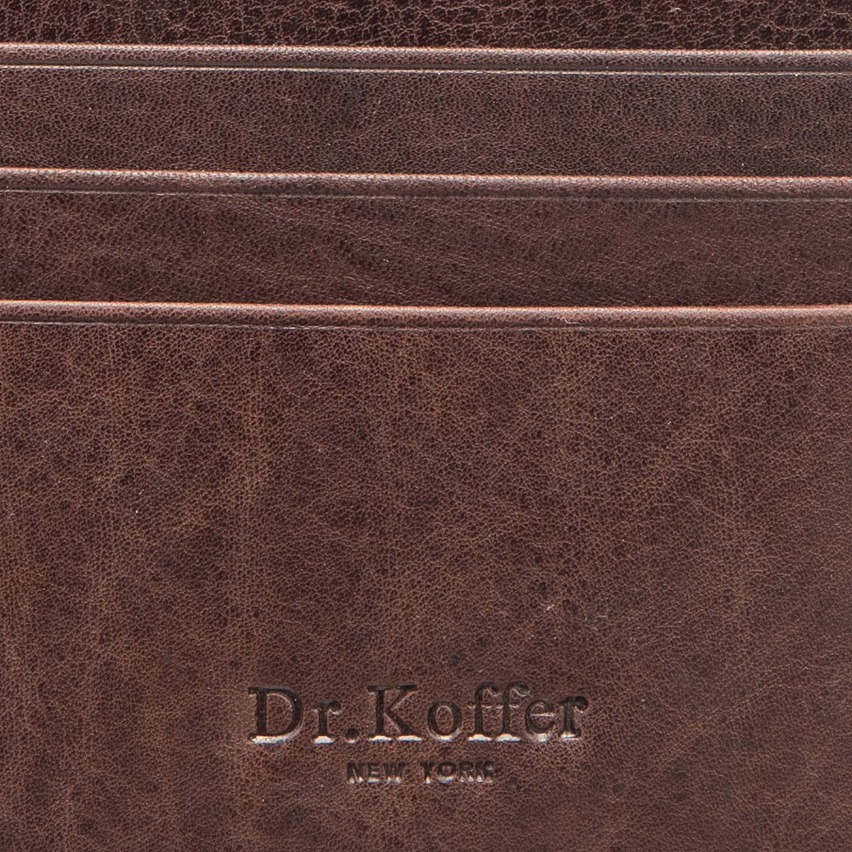 Кредитница Dr.Koffer из натуральной кожи коричневая