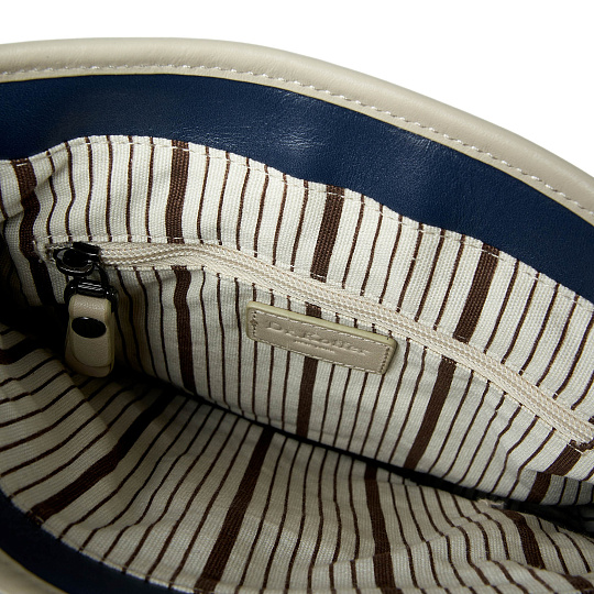 Сумка через плечо Dr.Koffer из натуральной кожи синяя