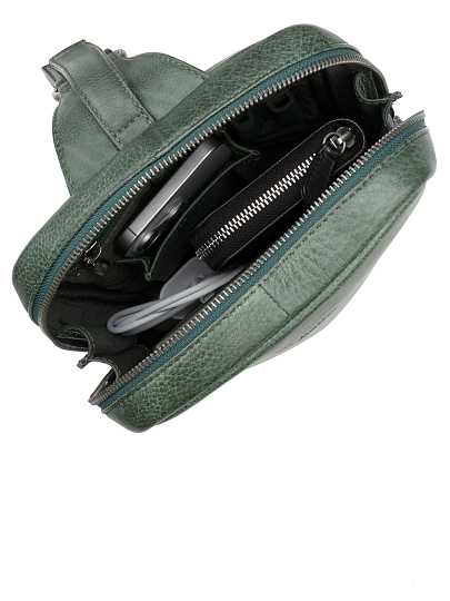 Рюкзак Dr. Koffer из натуральной кожи зеленый