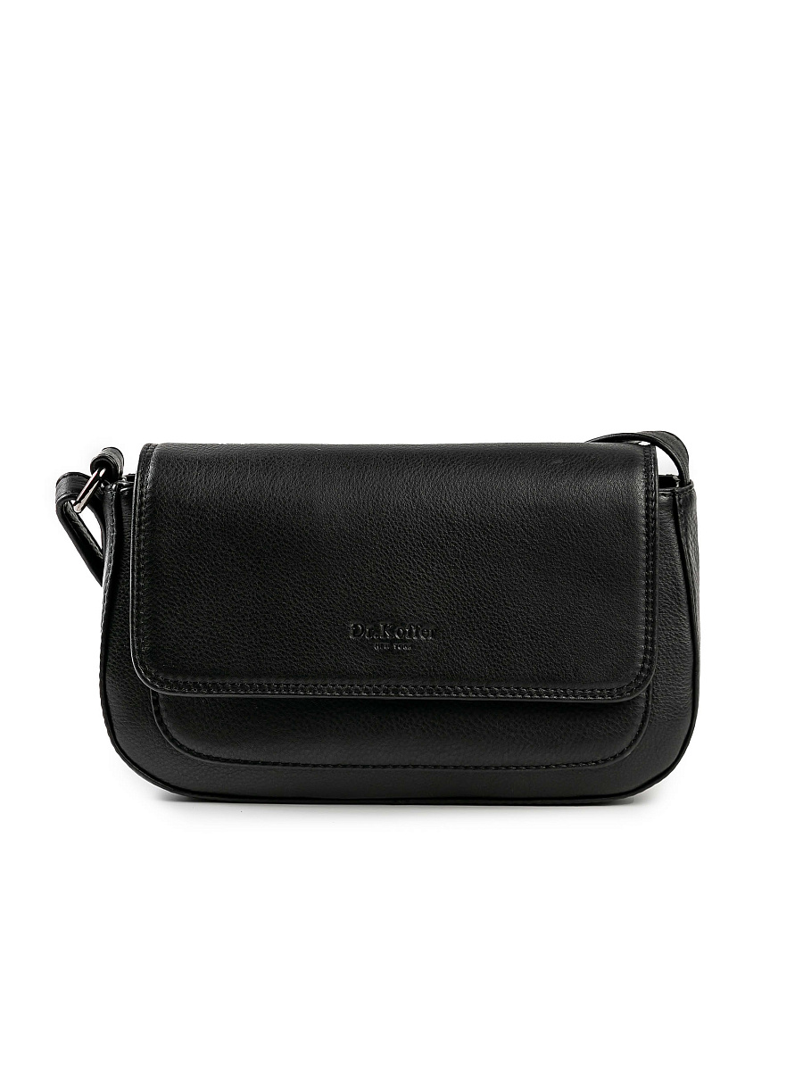 Женская сумка Dr.Koffer из натуральной кожи чёрная