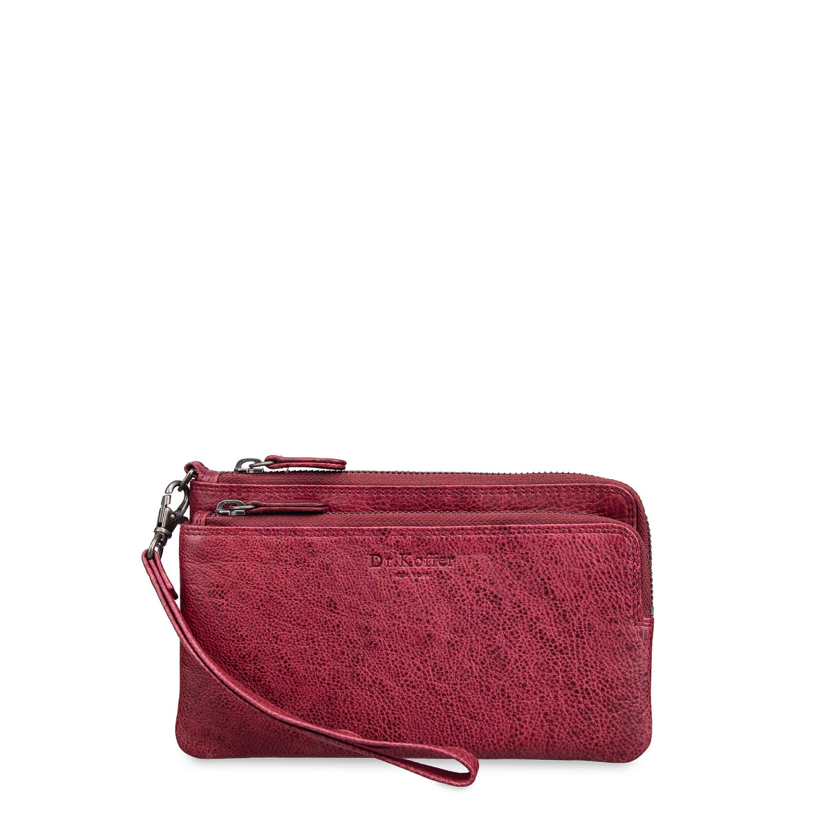 Портмоне Dr.Koffer из натуральной кожи красное