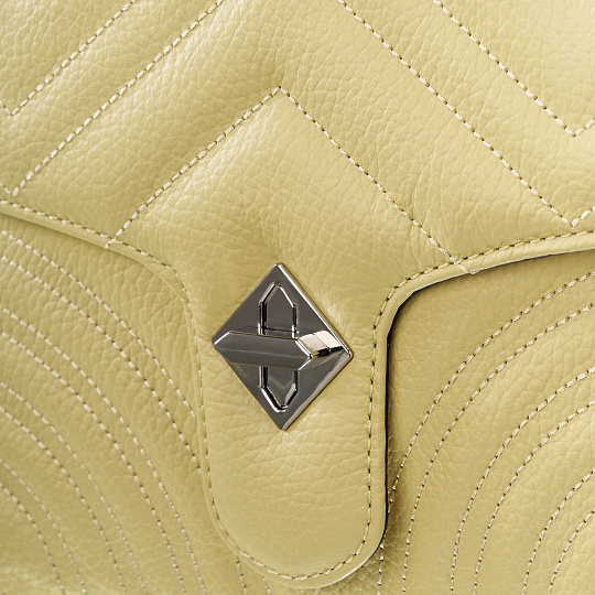 Женская сумка Dr. Koffer из натуральной кожи желтая