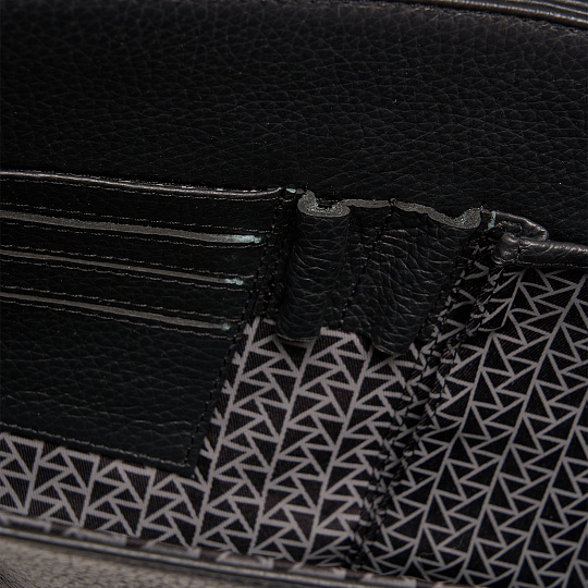 Портфель Dr.Koffer из натуральной кожи черный