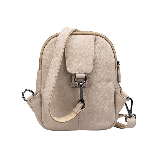 Рюкзак Dr.Koffer из натуральной кожи бежевый