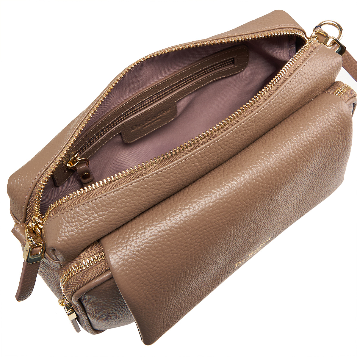 Женская сумка  Dr. Koffer из натуральной кожи бежевая