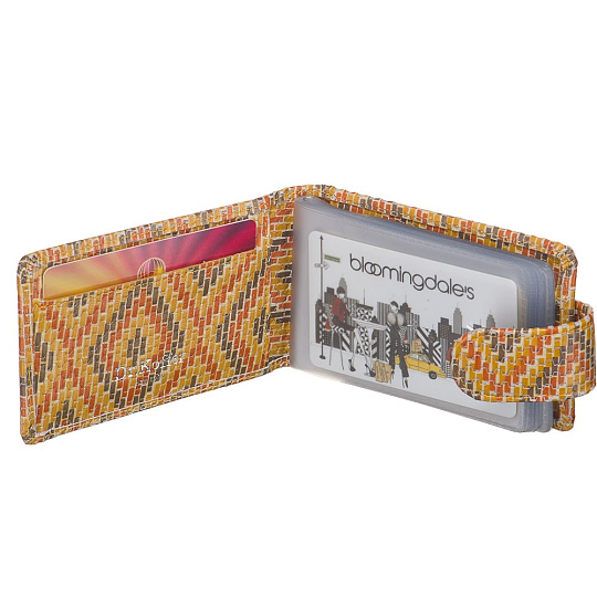 Визитница Dr.Koffer из натуральной кожи желтая