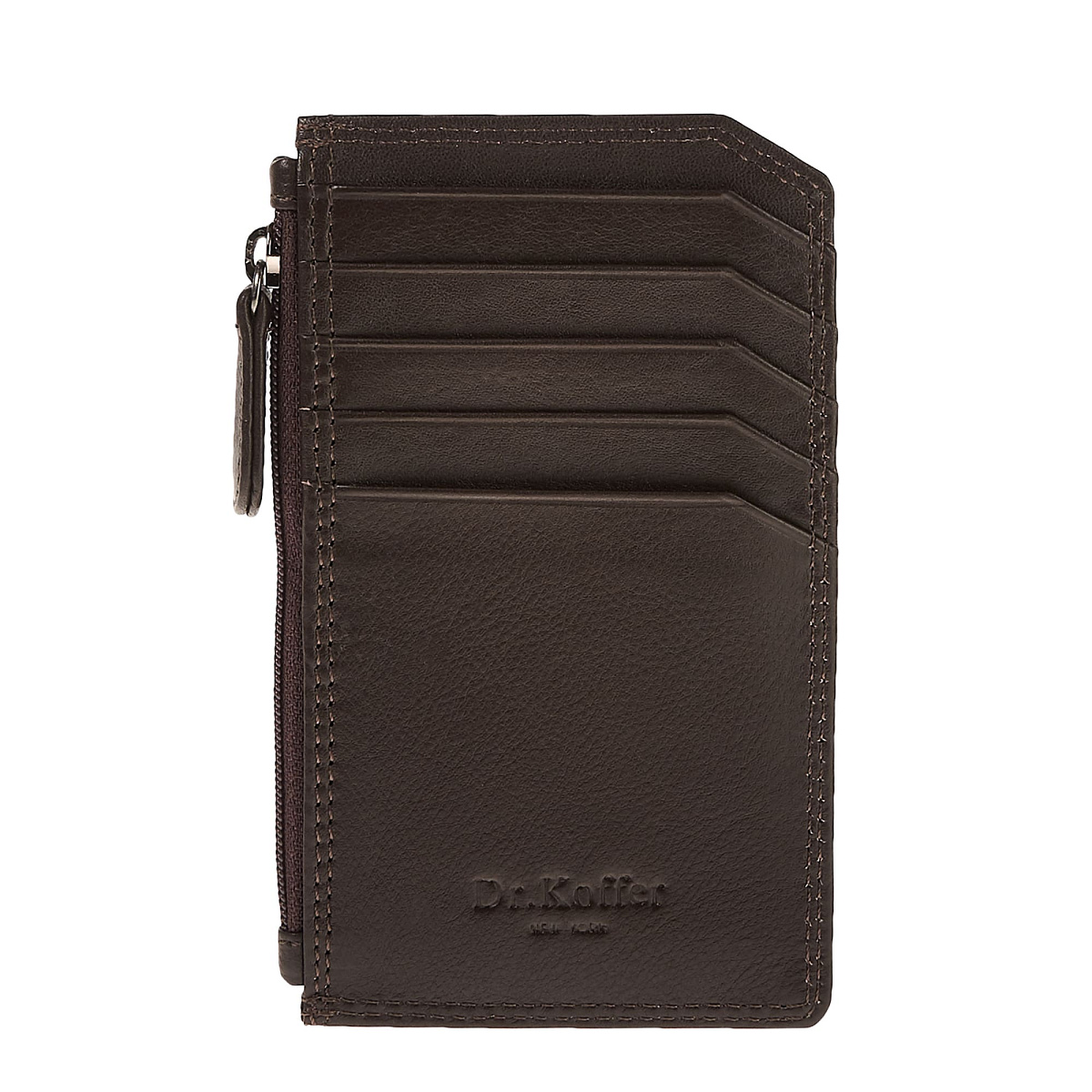 Кредитница Dr.Koffer из натуральной кожи коричневая